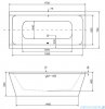 Besco Vera 170x75cm wanna bez obudowy, bez przelewu #WKV-170-Z
